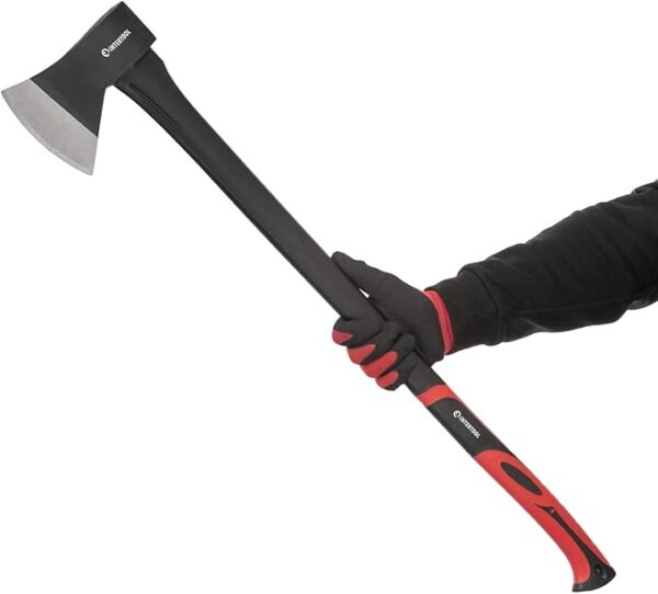 INTERTOOL 36Â_x0094_ Wood Chopping Axe, 2.8 Lbs, Long Tree Felling Ax, Firewood Cutting