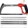 AIRAJ 12 inch Adjustable Hacksaw Frame Set,Tools High-Tension Hacksaw