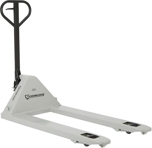 Strongway Pallet Jack Fork Pallet Truck - 63.5in L x 27in W (4400LB Capacity)