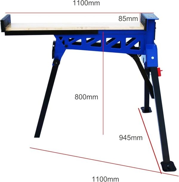 Folding Saw Horse Work Table,jawhorse Portable Workstation - Image 2