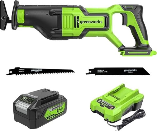 Greenworks 24V Reciprocating Saw,Cordless,Brushless