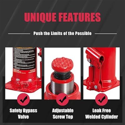 BIG RED T92003B Torin Hydraulic Welded Bottle Jack - Image 2