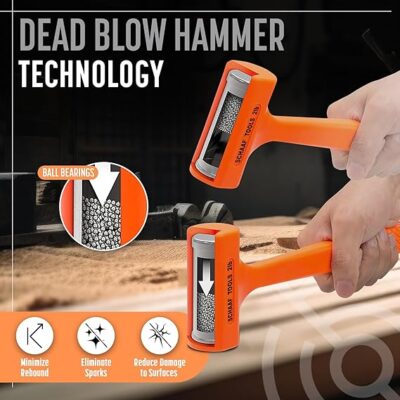 Small 2lb Durable Unicast Deadblow Mallet - Image 2