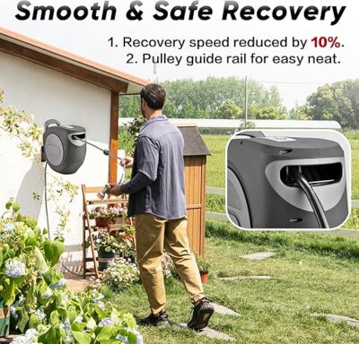 Retractable Garden Hose Reel 1/2 in x 100 ft - Image 3